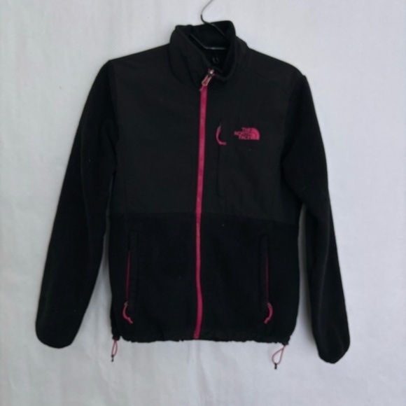 North face black & pink fleece jacket small - Picture 1 of 5